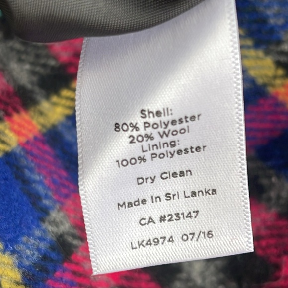 Talbots plaid wool skirt sz 12 - Picture 3 of 3